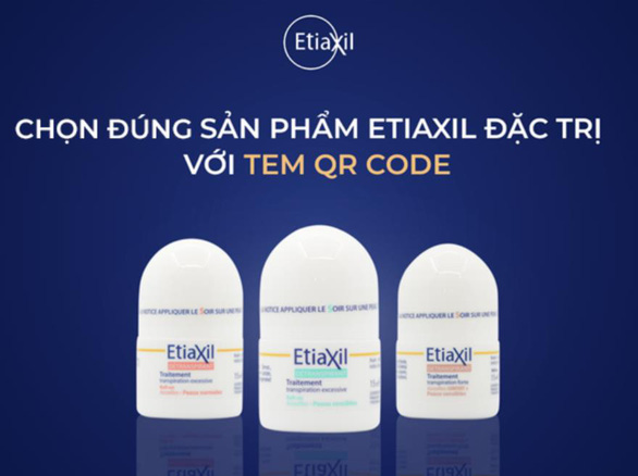 Thương hiệu Etiaxil thêm tem QR Code để phân biệt hàng thật